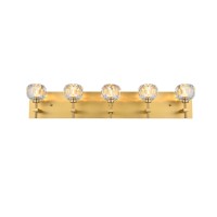 Graham 5 Light Wall Sconce In Gold