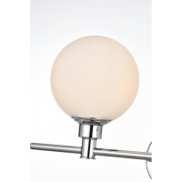 Cordelia 2 Light Chrome And Frosted White Bath Sconce