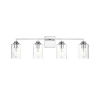 Ronnie 4 Light Chrome And Clear Bath Sconce