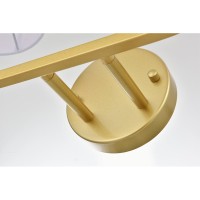 Colson 4 Light Brass And Clear Bath Sconce