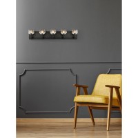 Graham 5 Light Wall Sconce In Black