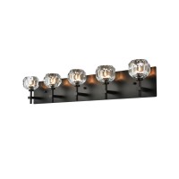 Graham 5 Light Wall Sconce In Black