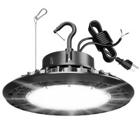 Ufo Led High Bay Light 300W High Bay Led Light 45 000Lm1250W Mhhps Eqv Dimmable High Bay 6 Cable With Us Plug Hanging Hoo