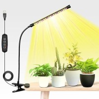 Ipower Led Grow Light With Adjustable Gooseneck And Multiple Dimmable Levels 3 Auto Onoff Timing Modes For Indoor Plant