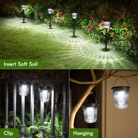 Wtgegf Solar Lights For Outside 6 Pack, Super Bright Solar Pathway Lights Waterproof,Up To 14 Hrs Auto On/Off Solar Garden Lights, Solar Powered Landscape Lighting For Path Yard Garden Walkway