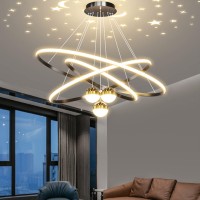 Modern Led Pendant Lamp Creative Led Pendant Lamp Dimmable Ceiling Light Modern Dining Living Room Office Kitchen Modern Pendant Lamp (Black, L30+40+60Cm)