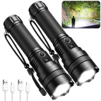 Alstu Rechargeable Flashlights High Lumens 990 000 Lumen Bright Flashlight With 5 Modes Led Flash Light With Power Display I