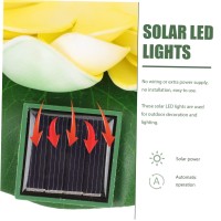 Yarnow Lotus Lantern Rana Pads Pond Lights Solar Lily Flower Lights Japanese Stone Lantern Solar Powered Flowers Flower Garden Decor Solar Floating Pool Lights Led Plastic Outdoor