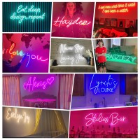 Custom Neon Signs Customizable Neon Sign For Wall Decor Personalized Led Neon Light For Home Bedroom Wedding Business Bar