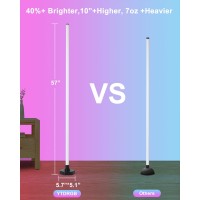 Ytdrgb Rgbw Corner Floor Lamp - Smart Corner Lamp Compatible With Alexa, Led Corner Light With App, Remote Control (If), Music Sync, Timer And 16 Million Diy Colors For Gaming Room Living Room Bedroom