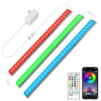 Maylit Smart Under Cabinet Lights Plug In, 3 Pcs 12 Inch Ultra Thin Under Cabinet Lighting, Super Bright Multicolor Under Counter Lights For Kitchen, Dimmable Light For Cabinet, Counter, Workbench