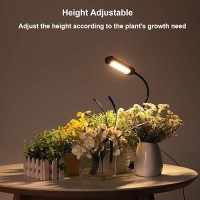 Jsyboy Grow Light For Indoor Plants Plant Lamp For Seedings Succulents Bulbs Full Spectrum Gooseneck Small Plants Growing Auto