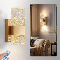 Camuucci Battery Operated Wall Sconce Rechargeable Battery Powered 12000Mah Wall Light Indoor Not Hardwired Remote Control Dimma