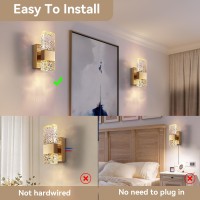 Camuucci Battery Operated Wall Sconce Rechargeable Battery Powered 12000Mah Wall Light Indoor Not Hardwired Remote Control Dimma