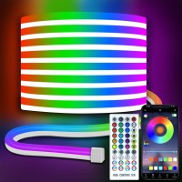 Christmas Rgb Neon Led Strip Lights 32.8Ft, Music Sync Flexible Neon Rope Lights Color Changing, Control With App/Remote Multiple Modes Ip67 Waterproof Neon Lights For Bedroom Indoor Outdoor Decor