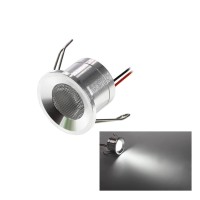 Dtvew Mini Led Spotlight, Dimmable Recessed Installation Dc12V 1W Under Cabinet Lights Indoor Cabinet Light (Color : Neutral White 4000K, Size : Dc12V)