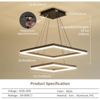 Matven Ceiling Chandelier With Remote Control Dimmable 3 Color Mode Brightness Warm Cool Neutral Light Ceiling Chandeli