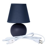 Creekwood Home Nauru 866 Desk Lamp Two Pack Set Blue