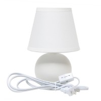 Creekwood Home Nauru 866 Desk Lamp Two Pack Set Off White