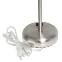 Creekwood Home Oslo 195 Table Desk Lamp In Brushed Steel