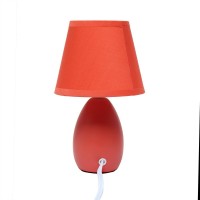 Creekwood Home Nauru 945Table Desk Lamp Two Pack Set Orange