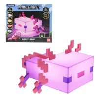 Paladone Minecraft Axolotl Light Five Color Modes Minecraft Lamp To Decorate Your Gaming Desk Or Night Stand