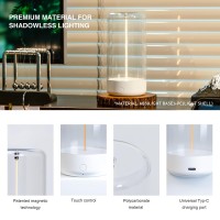 Auge Light Mini Minimalist Table Lamp Cordless Led Desk Lamp Rechargeable Modern Night Lights Portable Nightstand Lamps Unique Ambient Light Mood Lighting For Bedroom, Beside, Nursery