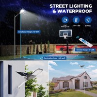 Solar Street Light 800W Solar Street Lights Outdoor Ip67 Waterproof 80000Lm Solar Powered Led Street Light Dusk To Dawn With Rem