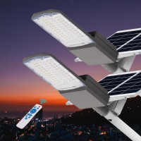 Langy 2Pack Solar Street Light Outdoor 800W Ip67 Waterproof 80000Lm Solar Powered Led Street Light Dusk To Dawn With Remote Control Commercial Solar Parking Lot Lights For Street Yard Garden Stadium