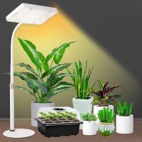 Grocruiser Desk Grow Lights For Indoor Plants 2000 Lumen 25 Watt Table Top Grow Light Uvir Full Spectrum Plant Growing Lamp 16