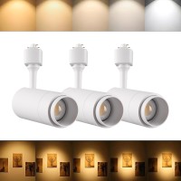 Led Track Lighting Heads Dimmable 24W 5Cct 2700K3000K3500K4000K5000K Single Circu H Track Lighting Heads Zoomable Beam 15 To