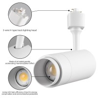 Led Track Lighting Heads Dimmable 24W 5Cct 2700K3000K3500K4000K5000K Single Circu H Track Lighting Heads Zoomable Beam 15 To