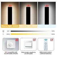 Levxhotty 59 Inch Modern Outdoor Wall Lights,3000K-6000K Dimmable Outdoor Wall Sconce,Long Wall Light With Remote Control,Exterior Linear Wall Lighting Ip65 Waterproof For Garage House