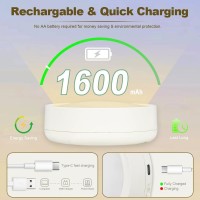 Rechargeable Under Cabinet Lighting Wireless, Battery Operated Puck Lights With Remote Control, Magnetic Counter For Kitchen Cabinet Light, Tap Light Push Lights Stick On Led Closet Light Touch Shelf