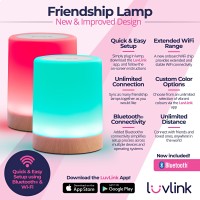 Luvlink Friendship Lamp V20 Extended Wifi Range Simple Bluetooth Setup Set Of Two