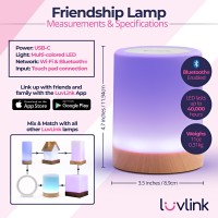 Luvlink Friendship Lamp V20 Extended Wifi Range Simple Bluetooth Setup Set Of Two