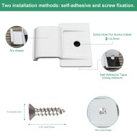 Rxment Mounting Clips For Led Strip Lights With Selfadhesive Tape Screws Ideal Mounting Brackets For 810Mm Both Indoor Stri