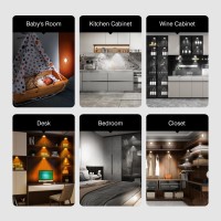 Mekkleon Led Closet Lights Wireless Motion Sensor Puck Light Rechargeable Motion Sensor Lights Under Cabinet Lights Cordless Led