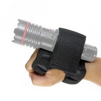 Letonpower Diving Flashlight Glove Hands-Free Dive Light Holder With Magic Tape Diving Flashlight Holder Universal Adjustable Wrist Strap(Not Included Flashlight)