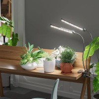 Gooingtop Grow Light Led Gooseneck Lamp 6500K 80W Full Spectrum 144 Led Plant Lamp Clipon Desk For Indoor Plants Growing Lighti