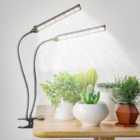 Gooingtop Grow Light Led Gooseneck Lamp 6500K 80W Full Spectrum 144 Led Plant Lamp Clipon Desk For Indoor Plants Growing Lighti