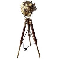 Active Industries Nautical Floor Lamp Royal Nautical Vintage Brass Antique Light With Heavy Brass Tripod Stand