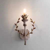 Olspag Wall Light Indoor Vintage Country House Wall Lamp Children'S Room Girls Led Wall Light Indoor Wall Lights Led Indoor Modern White