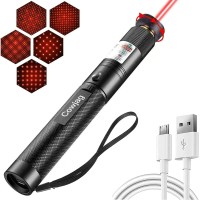 Cowjag Laser Pointer High Power, Long Range [10,000 Ft] Red Powerful Handheld Flashlight With Adjustable Focus, Red Laser Pointer For Night Astronomy Outdoor And Hiking(Red Light)