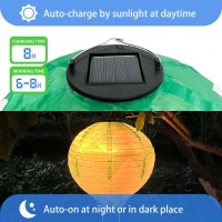 Roaming Light Hot Air Balloon Solar Lantern With Flickering Flame Light, Outdoor Solar Hanging Lights Waterproof For Garden Yard Patio,Holiday Decoration Lantern-Leaf