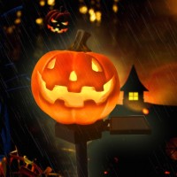 Qh Garden Pumpkin Solar Light Led Waterproof Pumpkin Light For Garden Balcony Yard Lawn Pathway Walkway Garden Solar