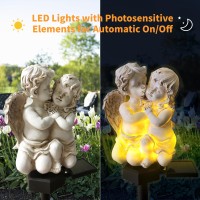 Qh Garden Angel Solar Garden Light Led Waterproof Angel Light For Garden Balcony Yard Lawn Pathway Walkway Garden Sol