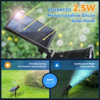 Kev Solar Spot Lights Outdoor18 Leds Solar Flood Lights With 8 Modes Colored Adjustable Ipx65 Waterproofhalloween Solar Spot