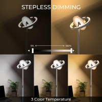 Fimei Floor Lamp For Living Room Saturn Ring Original Design Led Bright Rotatable Modern Floor Lamp Stepless Dimming And 3 Co