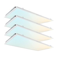 2X4 Ft Led Light Flat Panel 405060W Color Temperature Selectable 3K 4K 5K Dimmable Recessed Drop Ceiling Lights 50006